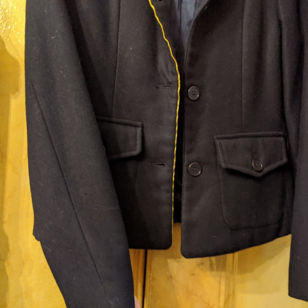 Alara black wool jacket 2 - Picture 12 of 13